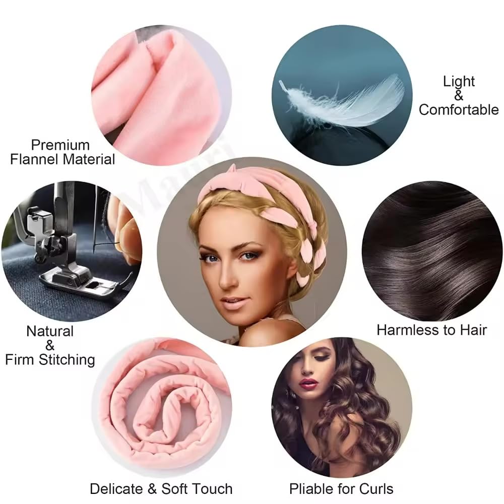 Heatless Curlers Headband