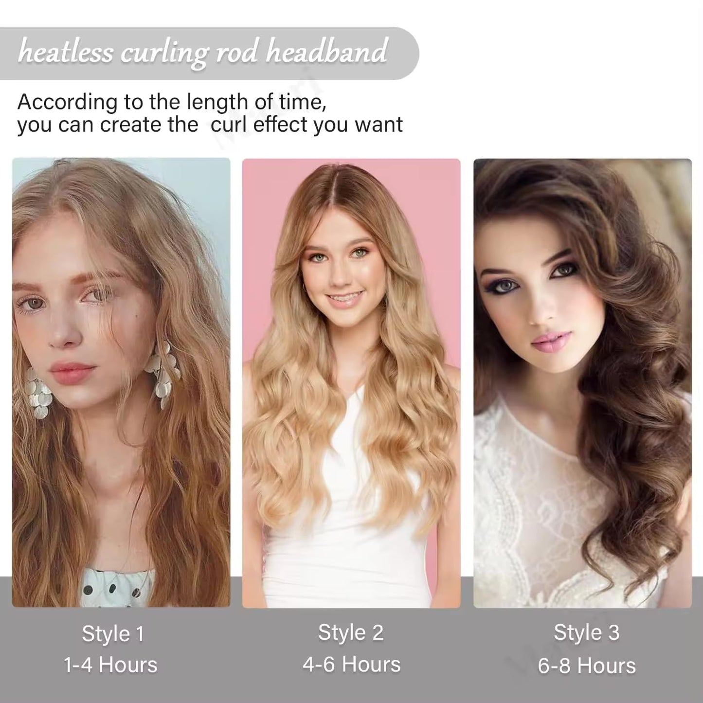 Heatless Curlers Headband