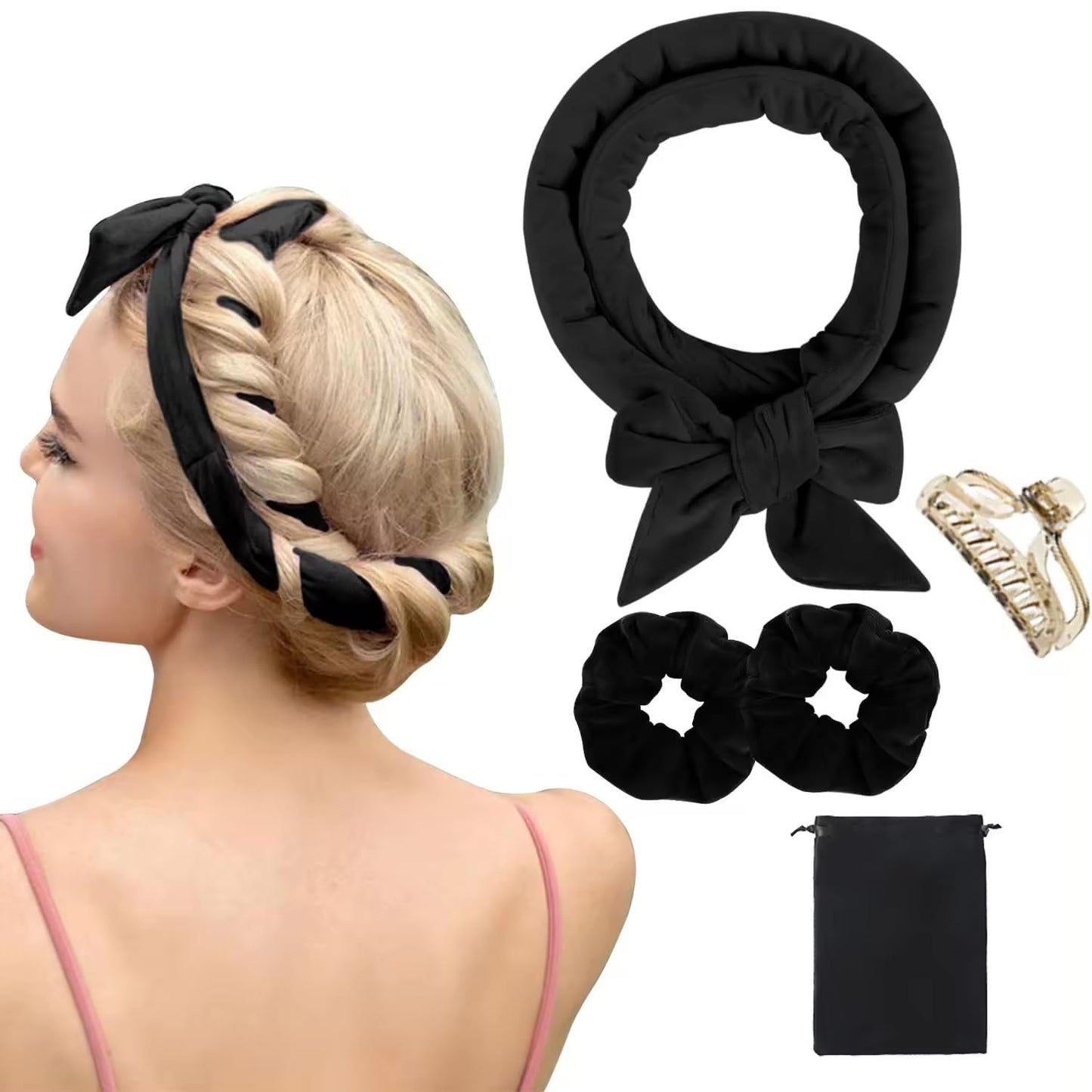 Heatless Curlers Headband