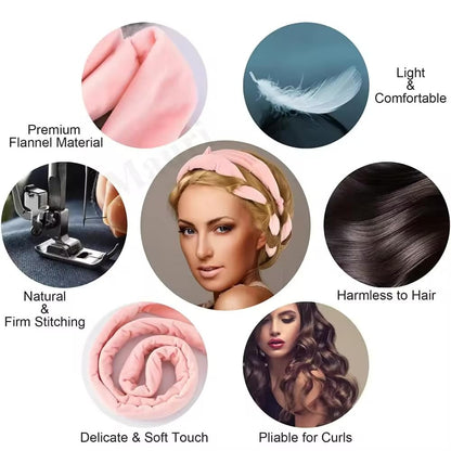 Heatless Curlers Headband